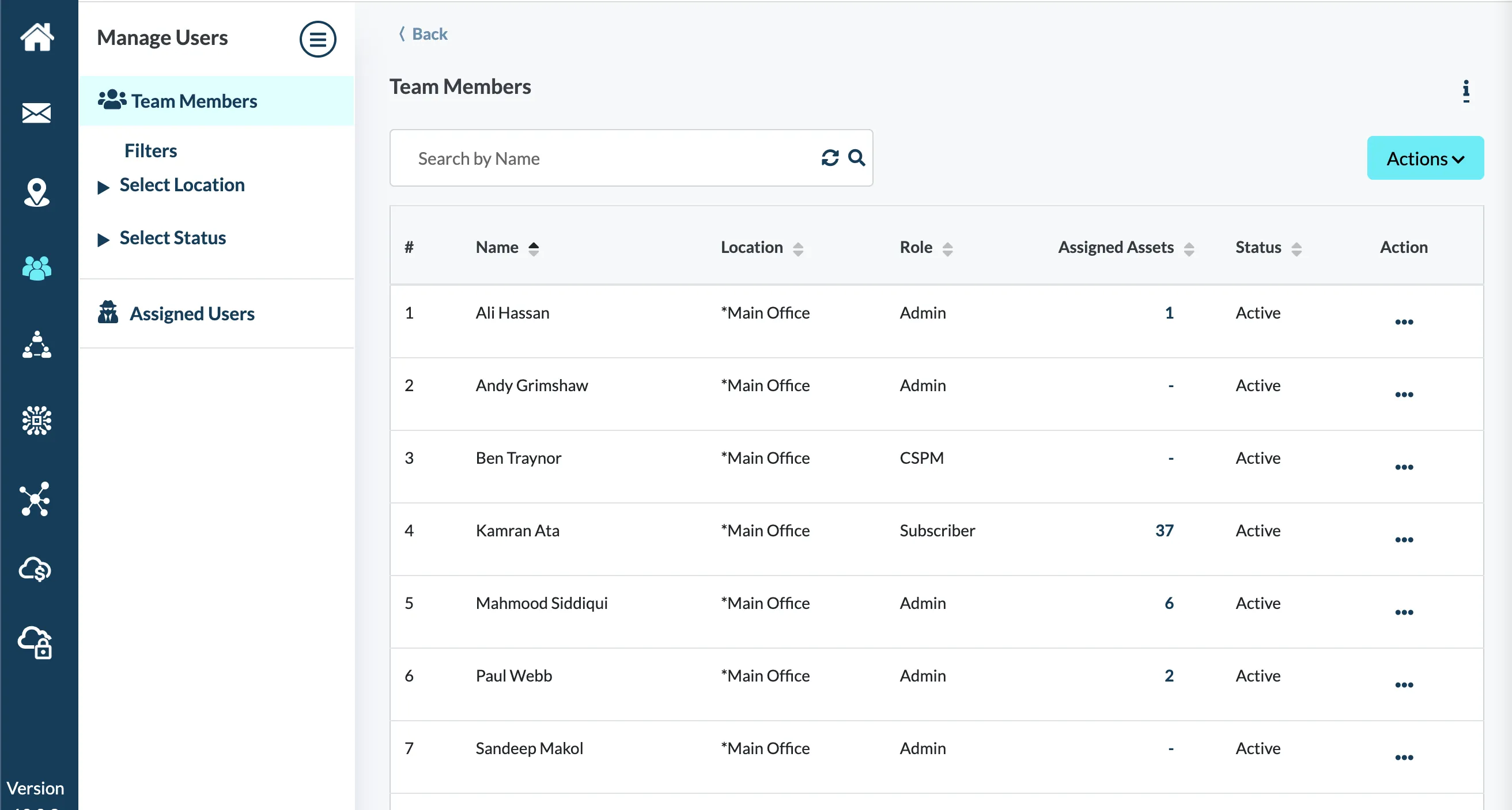 Team Members Management