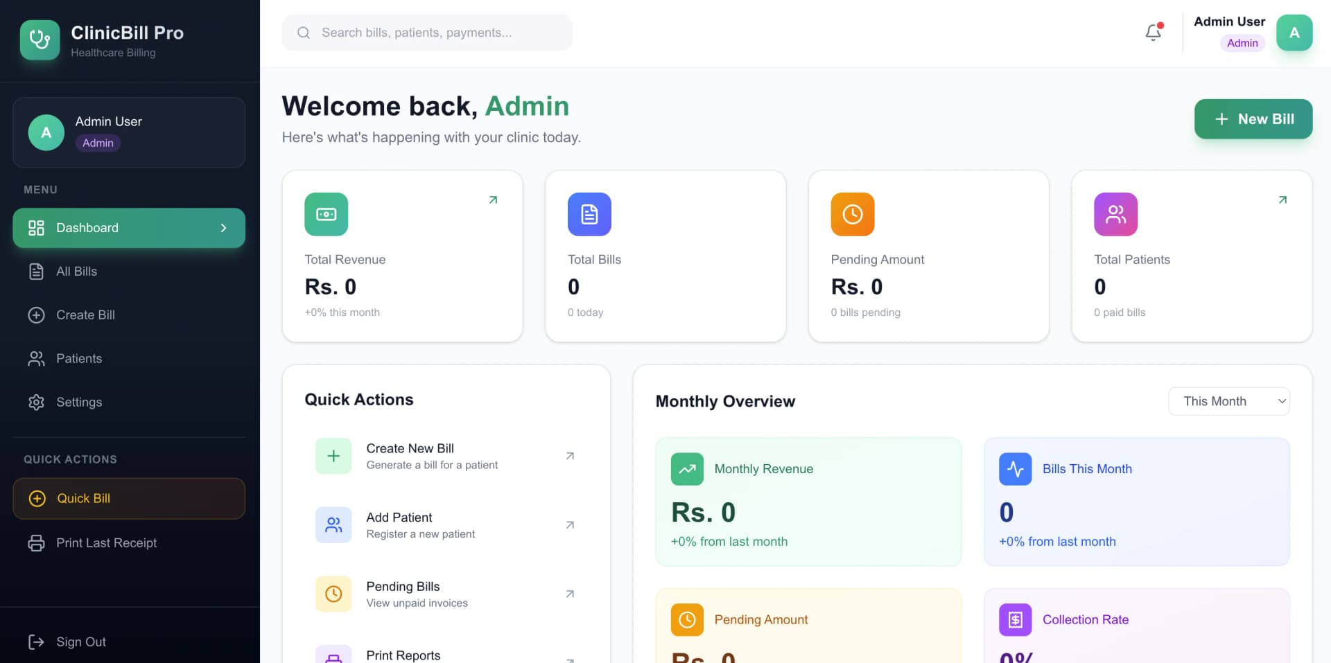 Admin Dashboard